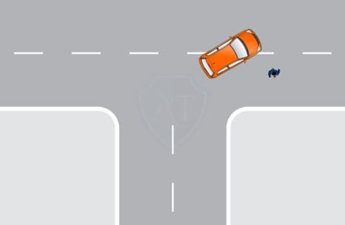 Сколько штраф, если повернули налево или направо со второй полосы?