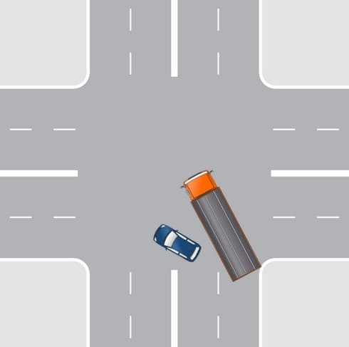 Сколько штраф, если повернули налево или направо со второй полосы?