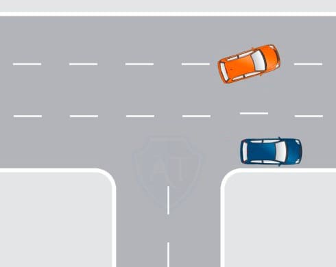 Сколько штраф, если повернули налево или направо со второй полосы?