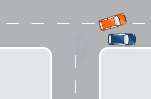 Сколько штраф, если повернули налево или направо со второй полосы?