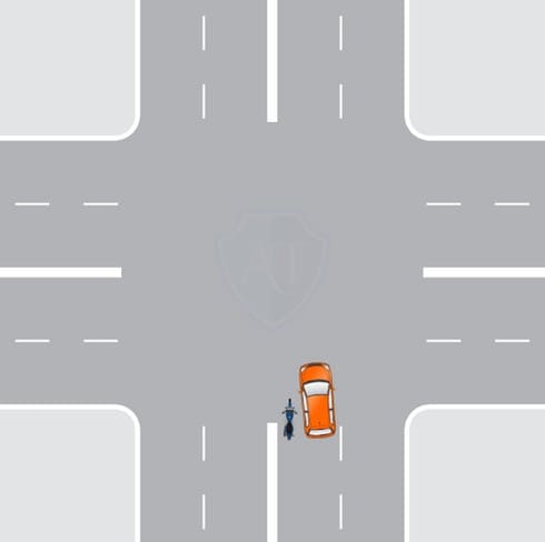 Сколько штраф, если повернули налево или направо со второй полосы?